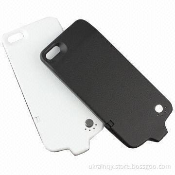 Power Bank/Battery Charger Cases for iPhone 5 with 2,800mAh Capacity